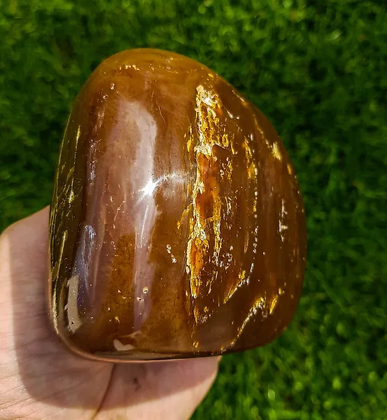Amber - Amber - XL Gold Amber HQ Freeform Barnsteen - 10 cm - 9 cm  (No reserve price)