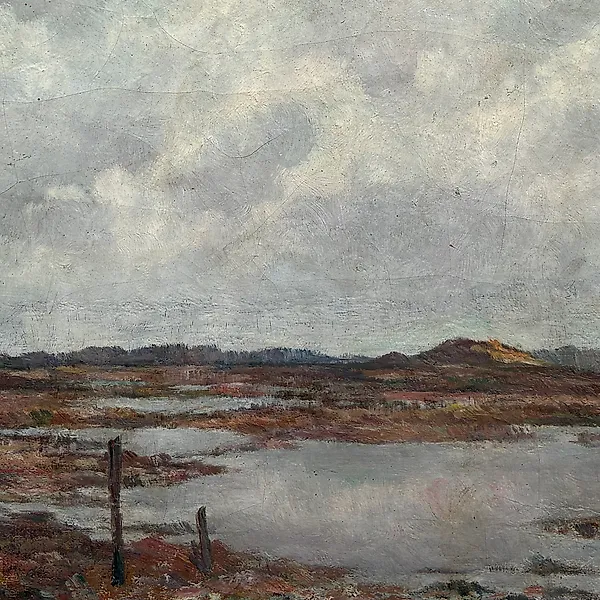 Alphonse Allaerts (1875- ?) - Paysage de Marécages (vendu sans prix de réserve)