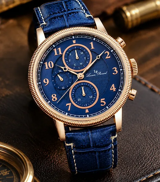 Lucien Piccard - Multifunction - Day - Date - Gold - Rare - NEW - No reserve price - Men - 2026