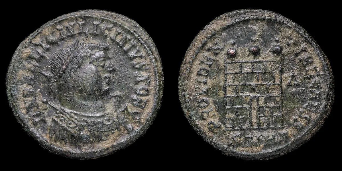 Roman Empire. Licinius I (AD 308-324). Follis PROVIDENTIAE AVGG, Heraclea  (No reserve price)