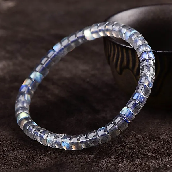 No Reserve - ALGT Certified - Highly Exclusive Natural Labradorite Bracelet - An exceptionally clear find from nature- 12.12 g