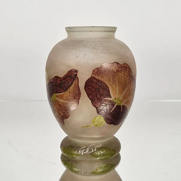 La Maison De Winner - Victor de Winner - Vase -  hand-painted  - Glass - Floral decor