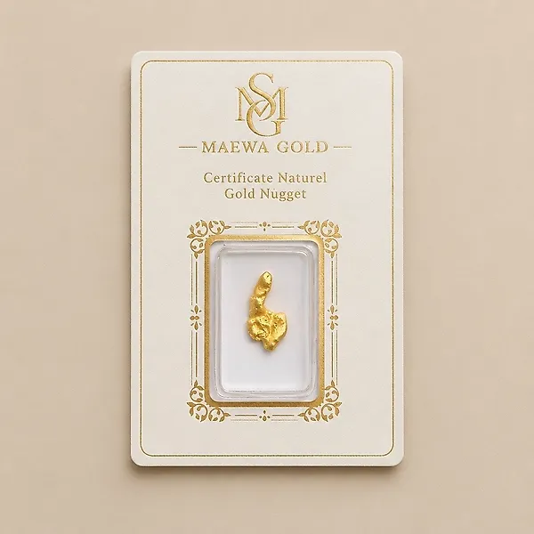 Gold Nugget - Height: 15.89 mm - Width: 8.23 mm- 1.84 g - (1)