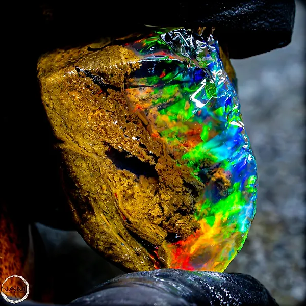 Between Light and Earth – the Awakening of Hidden Colors Crystal Opal 65.50 ct- 13.1 g