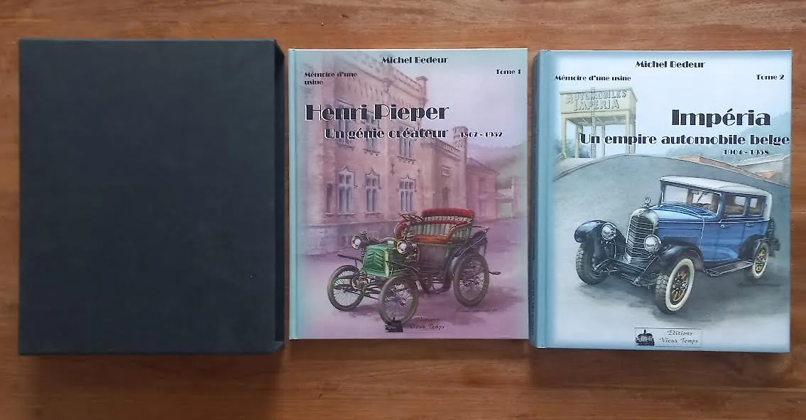 Book - Histoire de l'usine Pieper-Impéria. Volome 1 & 2. M.Bedeur - Volume 1 : Henri Pieper, Un Génie Créateur (1876-1952) - Volume 2 : Impéria: Un Empire Automobile