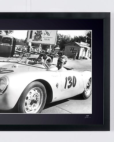 The Great Escape 1983 -9 Steve McQueen on set, on Triumph