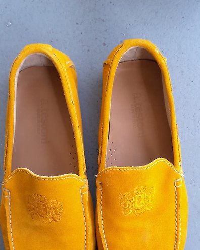 Louis Vuitton Mustard Leather Monte Carlo Loafers Size 41 Louis Vuitton