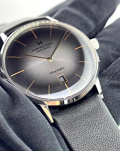 Hamilton intra matic smoked on sale dial