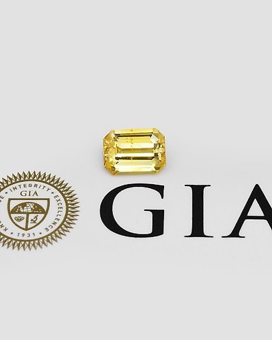 Gia certified hotsell yellow sapphire