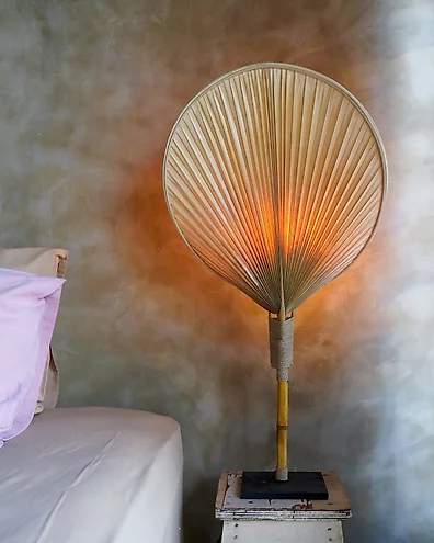 Palm leaf lampshade top