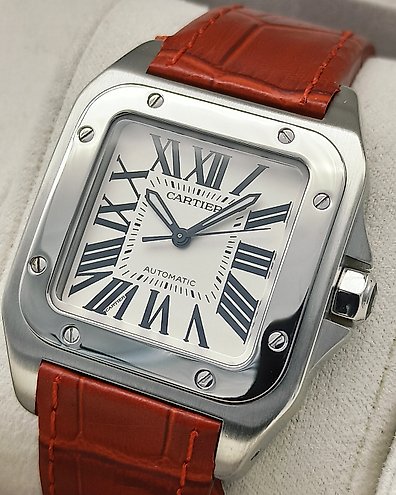Cartier santos 100 midsize outlet