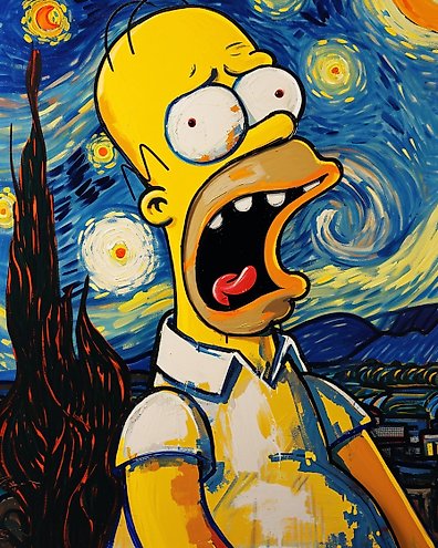 Van gogh deals simpsons