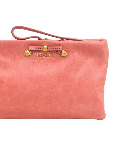 Prada pink clutch on sale bag