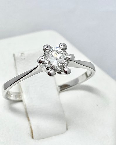 Tous 18 kt. White gold Ring 0.20 ct Diamond Catawiki