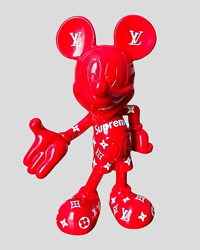 Louis vuitton supreme t shirt mickey mouse clearance