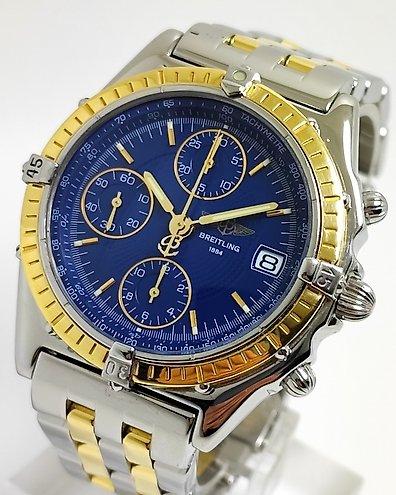 Breitling Chronomat Mother of Pearl Cream Dial A 13352 Men