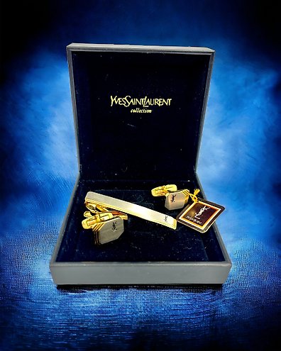 Yves Saint Laurent NO RESERVE PRICE Gold plated Cufflinks