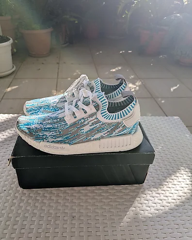 Adidas adidas NMD R1 Sneakersnstuff Datamosh Clear Acqua Sneakers Size EU 44.5 New with tags auction online Catawiki