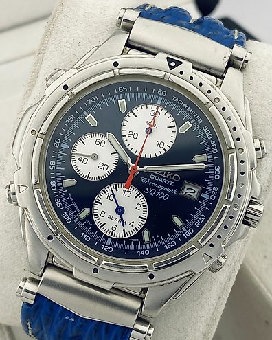 Seiko N Chronograph Alarm Date 7T32 7C40 Men 1990 1999