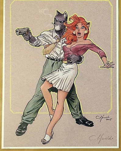 Guarnido, Juanjo - 1 Offset Print - Blacksad - John et