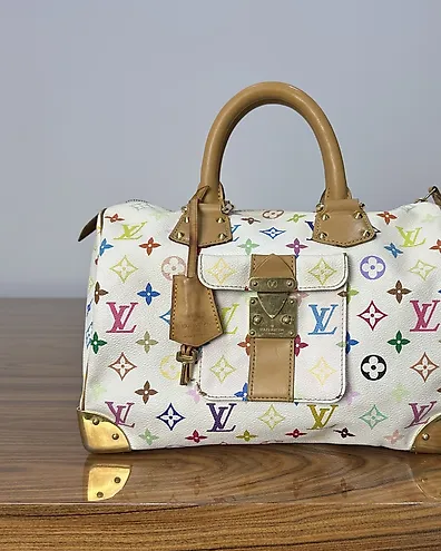 Louis Vuitton LV x Takashi Murakami Trouville Monogram White Multicolor Handtasche auktion Catawiki