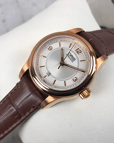 Oris classic date rose gold store