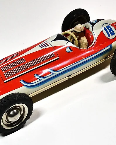 Linemar, Japan - Tin toy - Mechanical Old Jalopy Car, Friction Toy, Boxed -  1950-1960 - Japan - auction online Catawiki