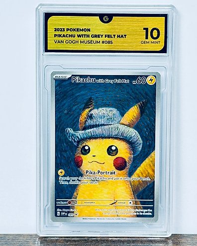 Pokémon Graded card - Pikachu With Grey Felt Hat #085 Van