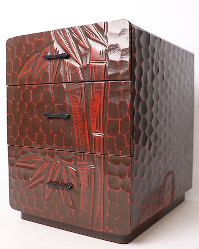 美品】波華 錫半造 錫製 屠蘇器 木製箱 松竹梅