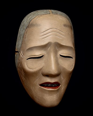 芸能人愛用のルームウェア Japan Signed - Quality Excellent Wooden of Mask Noh Sculpture / Object