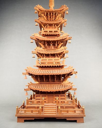 Metal - Very fine a five-story pagoda (goju-no-tou 五重塔
