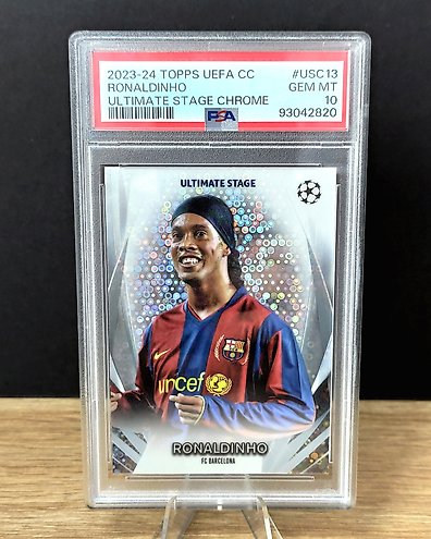 2022 Topps Chrome FC Barcelona Ronaldo Nazario #33 GMA 10