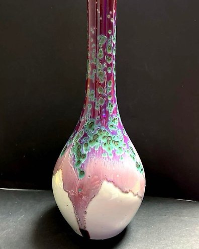 益子焼灰釉象嵌大皿 Extra Large Mashiko ware Ash-glazed