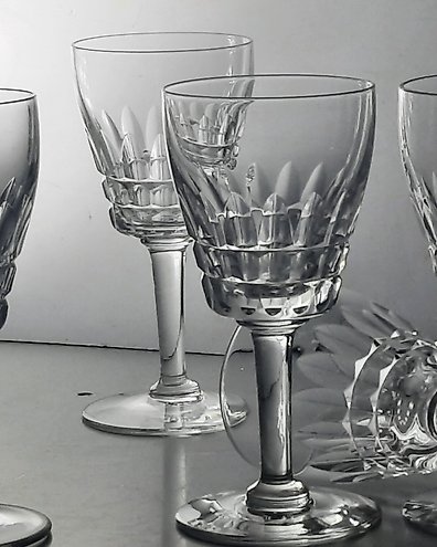 Val Saint Lmbert アンティーク酒杯GR　カメイガラス Val Saint Lambert, antieke glasses VSL 