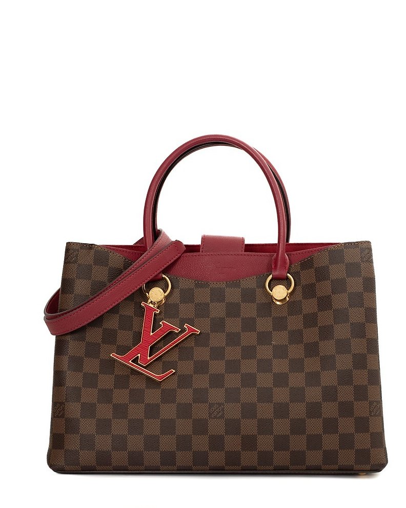 Louis Vuitton - Authenticated Georges Handbag - Cloth Brown Plain for Women, Very Good Condition