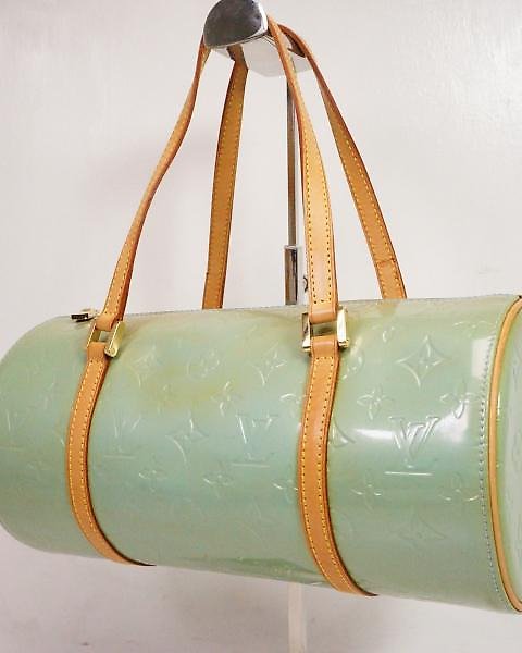 Authentic Louis Vuitton Green Vernis Mott Small Bag