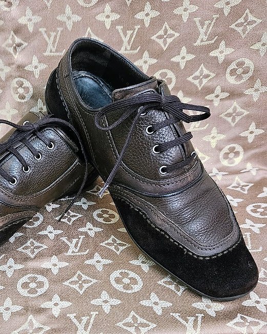 Louis Vuitton Black/Brown Monogram Canvas and Mesh Run Away Pulse Sneakers  Size 41.5 Louis Vuitton