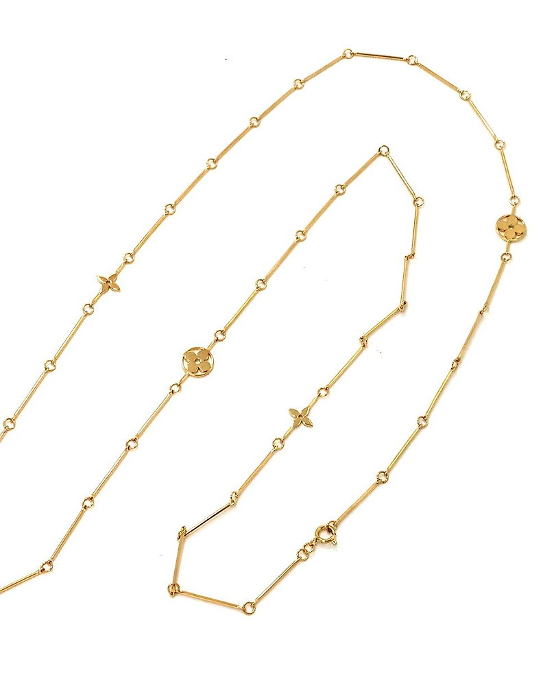 18 kt. Gold - Diamond zipper necklace C'est Laudier - Catawiki