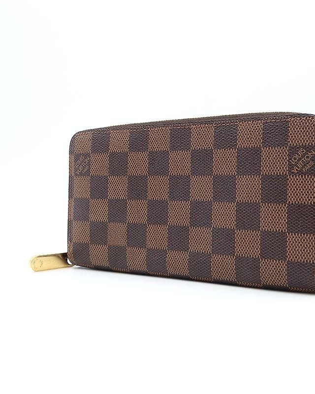 Louis Vuitton Damier Zippy Wallet Round Zipper Long N60015