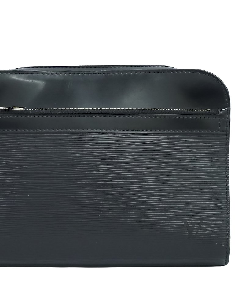 Louis Vuitton Louis Vuitton Hoche Black Epi Leather Wristlet