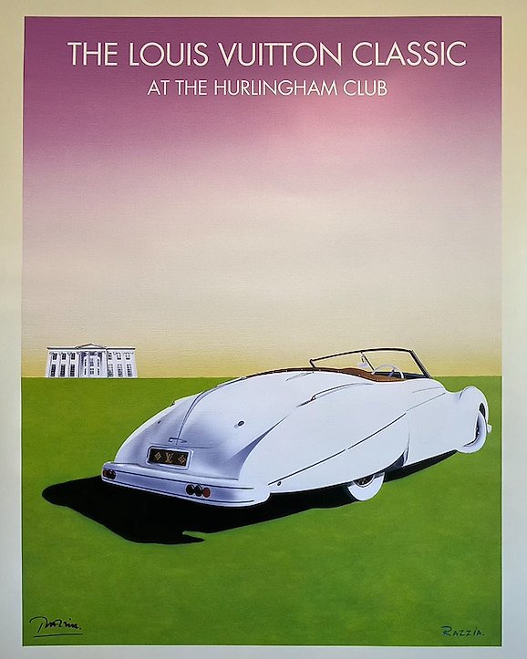 Vintage poster Concours automobiles classiques et Louis Vuitton 1994
