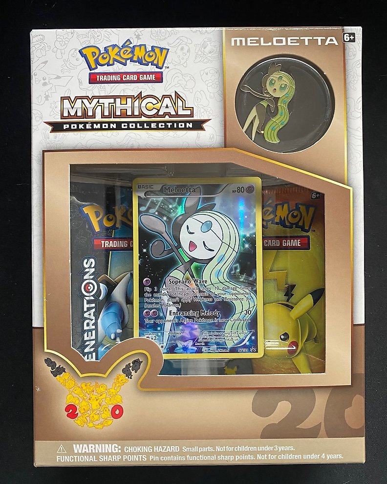 Verified Pokémon TCG Mythical Pokémon Collection (Meloetta) by