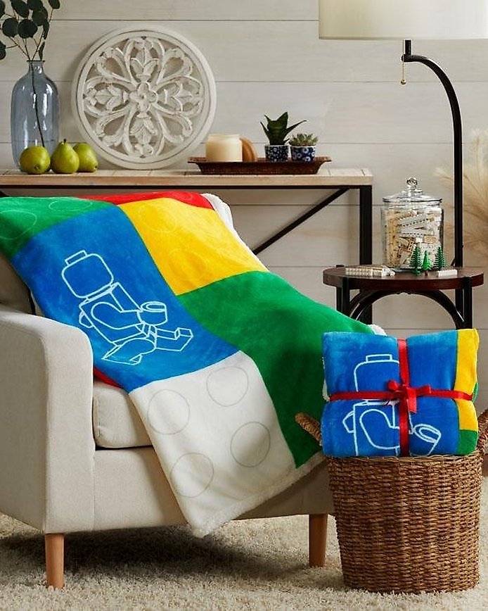 Lego basket with blanket store