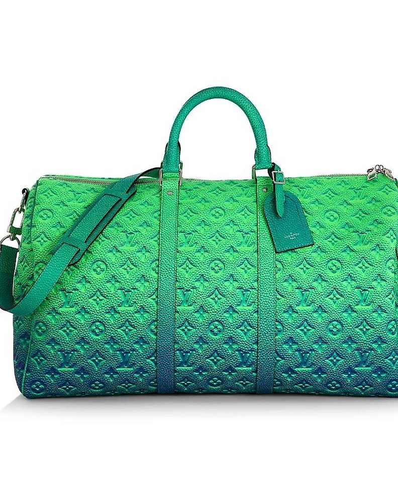 Brand New Louis Vuitton Keepall 50 by Virgil Abloh In Green and