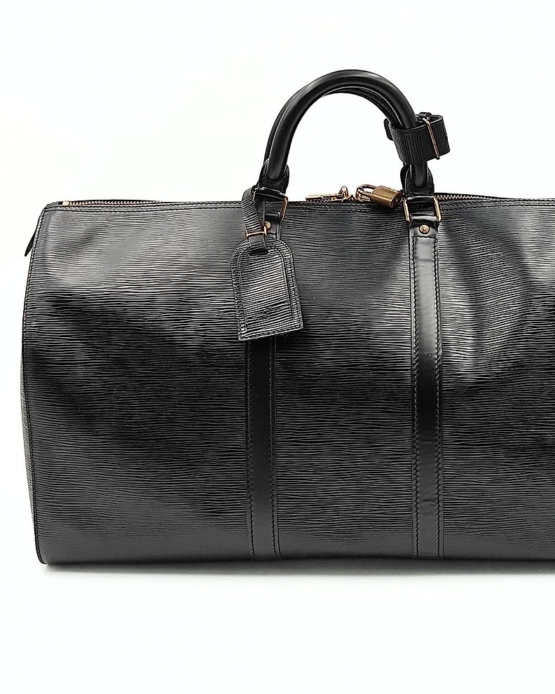 Shop for Louis Vuitton Black Epi Leather Keepall 50 cm Duffle Bag Luggage -  Shipped from USA