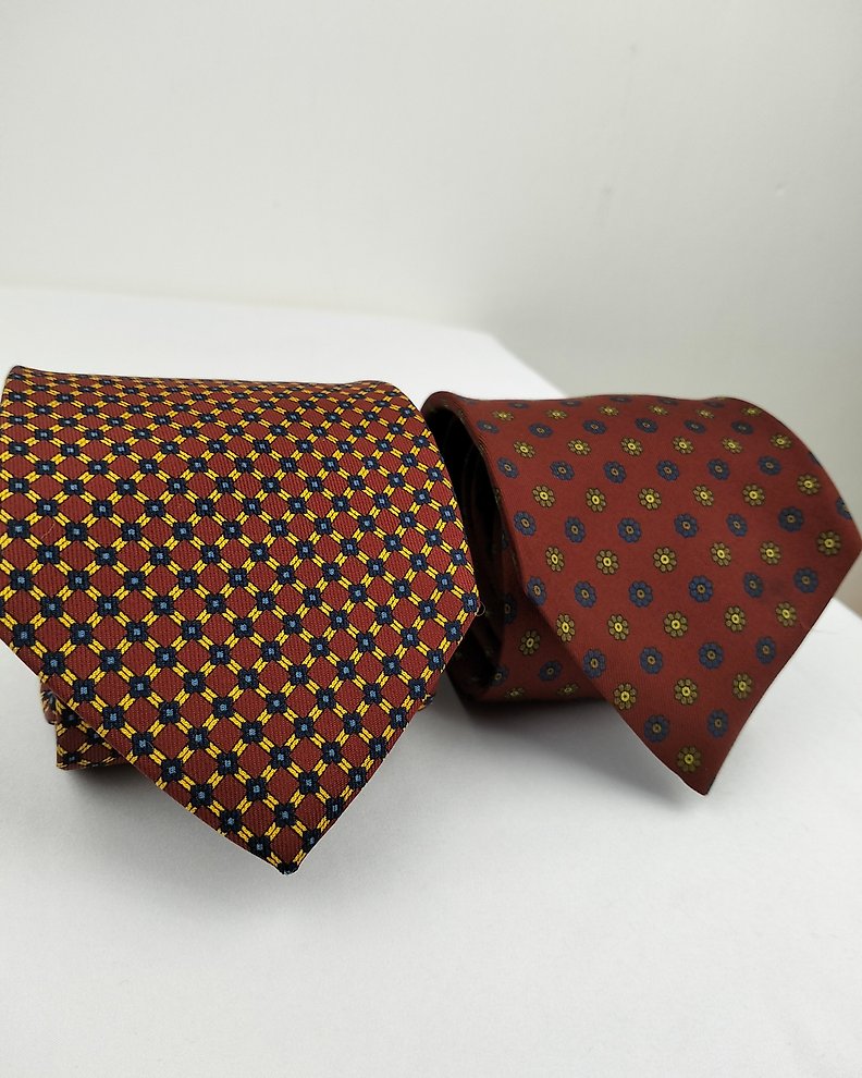Marinella - Hand-printed - Cravate - Catawiki