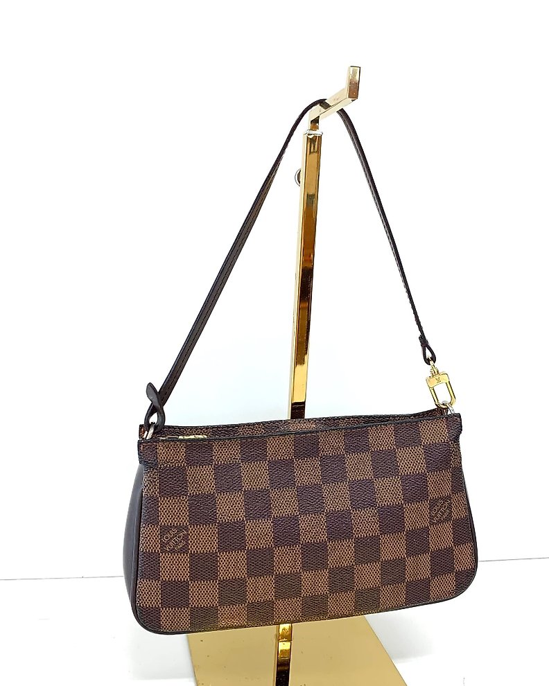 Sold at Auction: Louis Vuitton, LOUIS VUITTON DAMIER EBENE BRERA HAND BAG