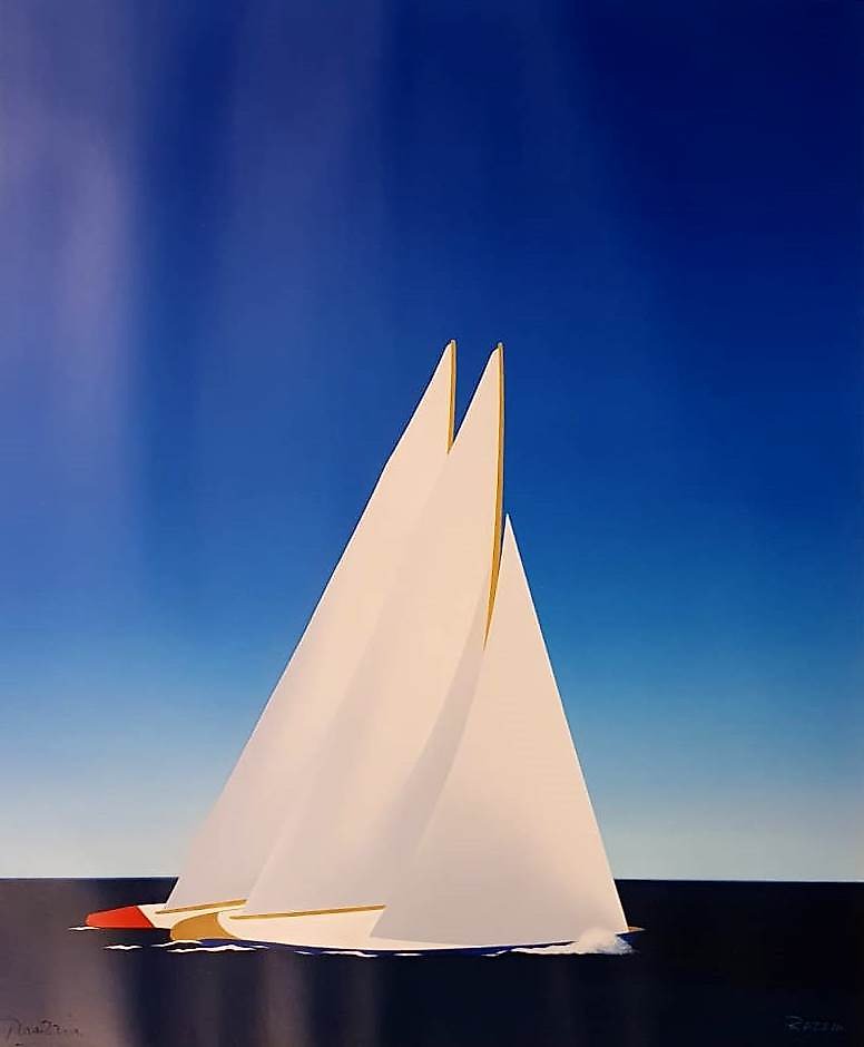 Louis Vuitton Sailing Cup 1987 Original Vintage Poster