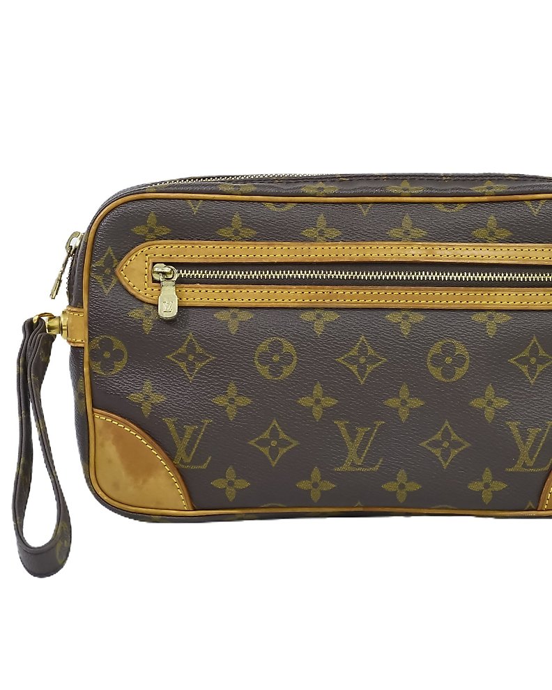 Louis Vuitton Wilshire GM M45645 Monogram Canvas Tote Handbag Brown
