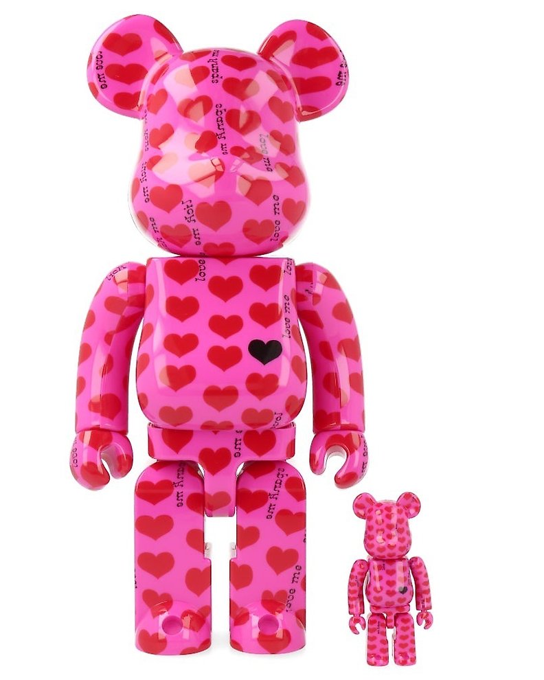 Medicom Toy Be@rbrick - Pink Heart by HIDE 400% & 100% - Catawiki
